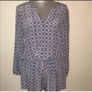 Joie blue printed romper